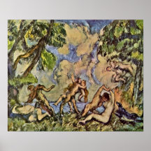 Paul Cezanne - orgie (la bataille d'amour) Posters