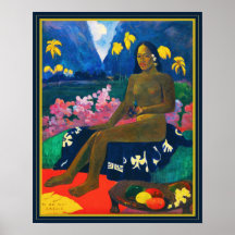 Paul Gauguin la graine de l'Areoi Affiche