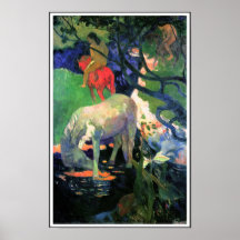 Paul Gauguin: The White Horse Print