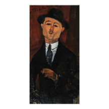 Paul Guillaume, Novo Pilota par Amedeo Modigliani Cartes De Vœux Avec Photo