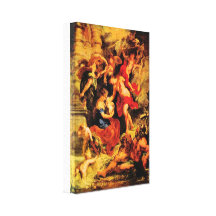 Paul Rubens - naissance de Maria de Medici Toile Tendue Sur Châssis