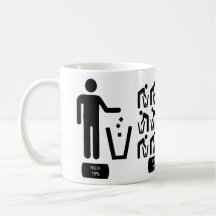 Pauvres et riches tasse à café