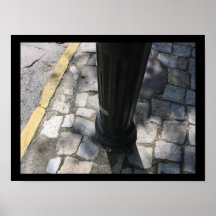 pavés sur la rue poster