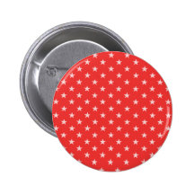 Pavot étoiles rouges et de blanc pin's avec agrafe