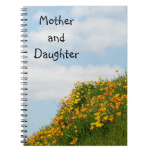 Pavots de coutume de carnets de mère et de fille