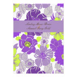 Pavots floraux de purpl d'été de ~ d'invitations d