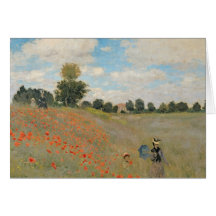 Pavots sauvages, près d'Argenteuil Cartes De Vœux