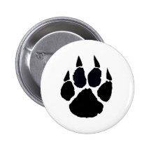 Pawprint noir pin's