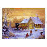 Pays démodé Christmastime Carte