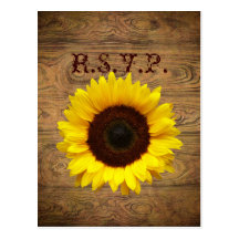 Pays rustique de fibre de bois cowboyWedding Cartes Postales