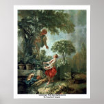 Paysage avec Kirschpflückerin Affiches
