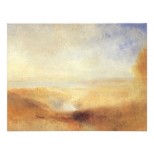 Paysage avec la rivière et la baie éloignées par J Invitations