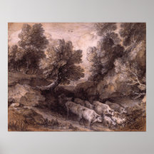 Paysage boisé poster