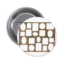 Paysage Brown de cadre de tableau le MUSÉE Zazzle Pin's