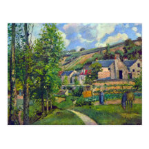 Paysage chez Pontoise par Camille Pissarro Carte Postale