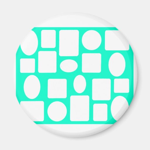 Paysage de cadre de tableau cyan le musée Zazzle Aimants
