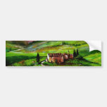 PAYSAGE DE LA TOSCANE AVEC LES COLLINES VERTES ADHÉSIFS POUR VOITURE