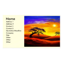 Paysage de paysage de coucher du soleil - multi cartes de visite professionnelles