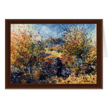 Paysage de ressort par Pierre-Auguste Renoir Carte De Vœux
