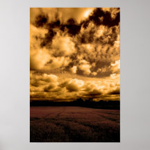Paysage de sépia poster