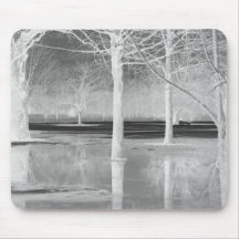 Paysage de solstice d'hiver tapis de souris