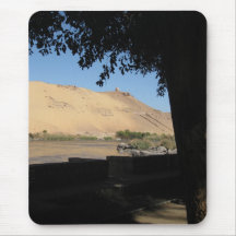 Paysage du Nil en Egypte Tapis De Souris