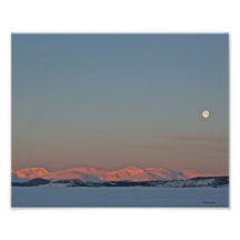 Paysage lunaire 8x10 de matin photographies