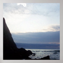 Paysage marin de la Californie Affiche