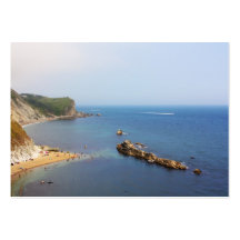 Paysage marin jurassique de côte modèles de cartes de visite