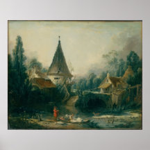 Paysage près de Beauvais Affiche