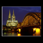 Paysage urbain de carte postale de Cologne cartes postales