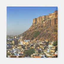 Paysage urbain de la ville bleue avec Meherangarh, Aimants