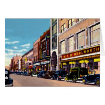 Paysage urbain de New Haven le Connecticut Carte De Vœux