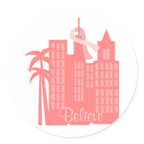Paysage urbain rose de ruban autocollants
