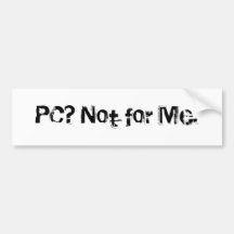 PC ? Pas pour moi Autocollants Pour Voiture