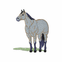 Peau de daim polos brodés