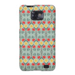 Peau florale de caisse de galaxie de Samsung de mo Coques Galaxy S2