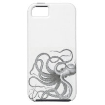 Peau nautique de cas de l'iPhone 5S de poulpe de s Étui iPhone 5