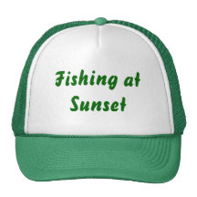 Pêche au coucher du soleil casquettes