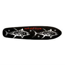 Pêche d'assassin - planche à roulettes noire triba