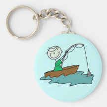Pêche de bateau porte-clef