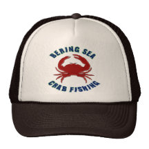 Pêche de crabe de mer de Béring Casquettes De Camionneur