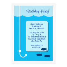 Pêche de marée haute invitations personnalisables