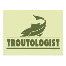 Pêche de truite cartes postales