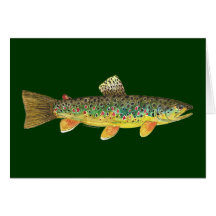 Pêche de truite de Brown Carte