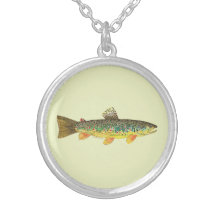 Pêche de truite de Brown Pendentif
