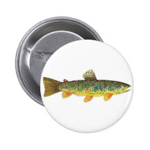 Pêche de truite de Brown Pin's
