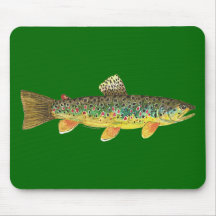 Pêche de truite de Brown Tapis De Souris
