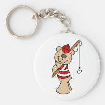 Pêche d'ours de nounours porte-clef