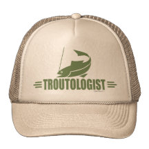 Pêche drôle de truite casquette
